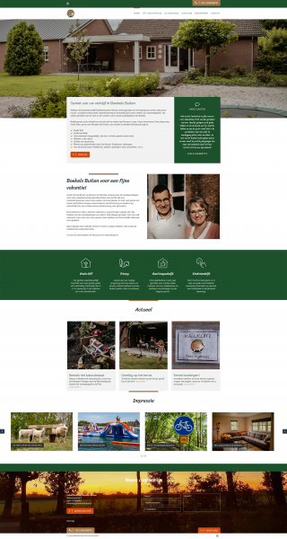 Website ontwikkeld voor Boekels Buiten